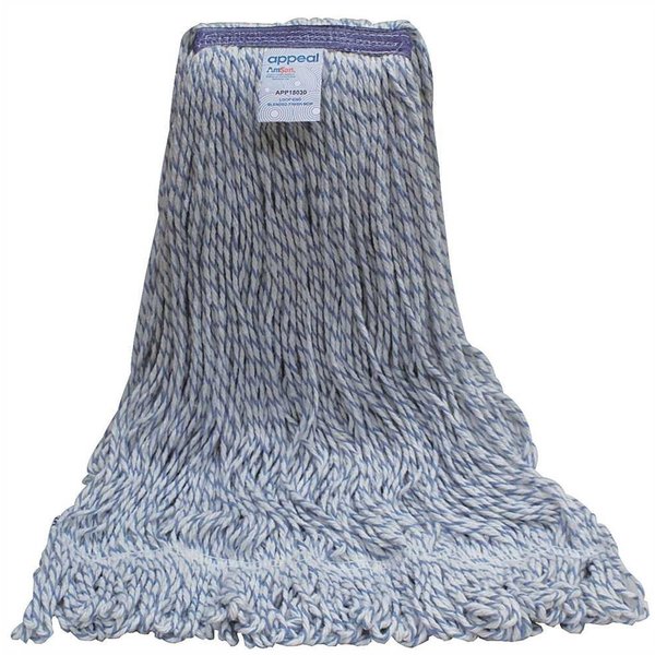 Appeal BLENDED FINISH MOP, BLUE/WHITE, 24 OZ., 1 IN. HEAD BAND APP18030